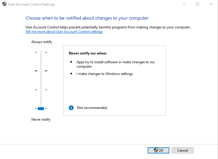 Remove User Account Control In Windows 11