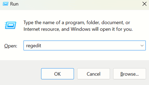 regedit