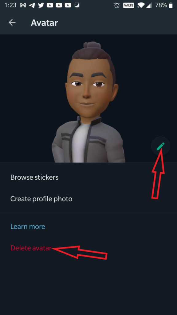 Create and Use WhatsApp Avatars on iPhone 