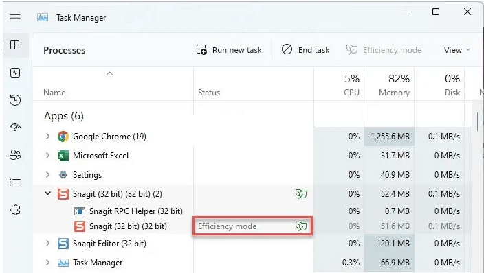 Efficiency Mode In Windows 11