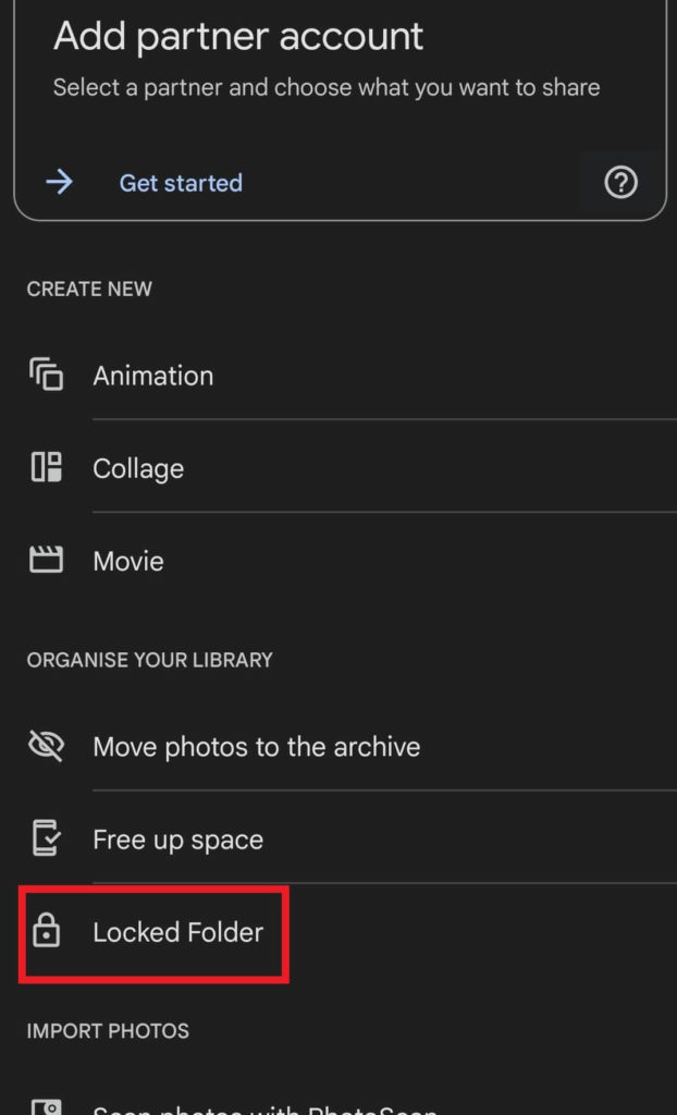 how to Use Google Photos Locked Folder