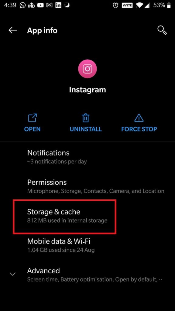 Storage & cache