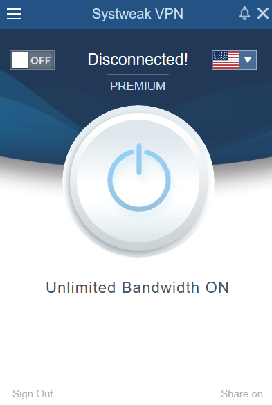 Systweak VPN application