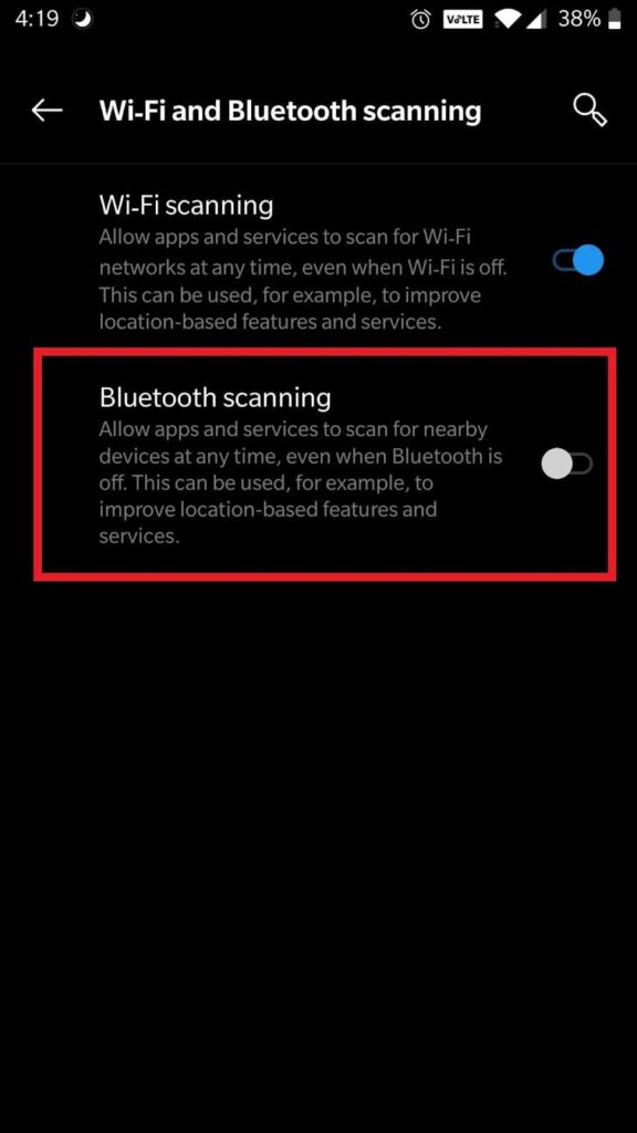 Wifi and bluetooth scan