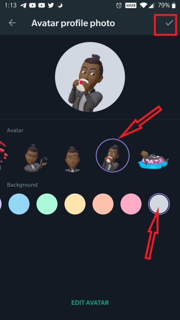 Use WhatsApp Avatars 