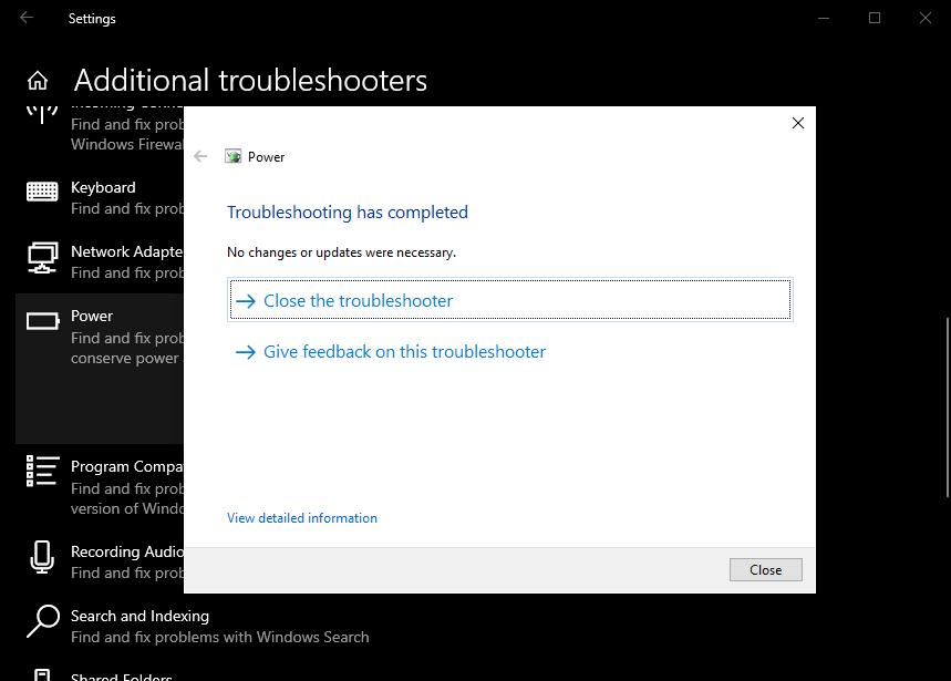 setting in windows