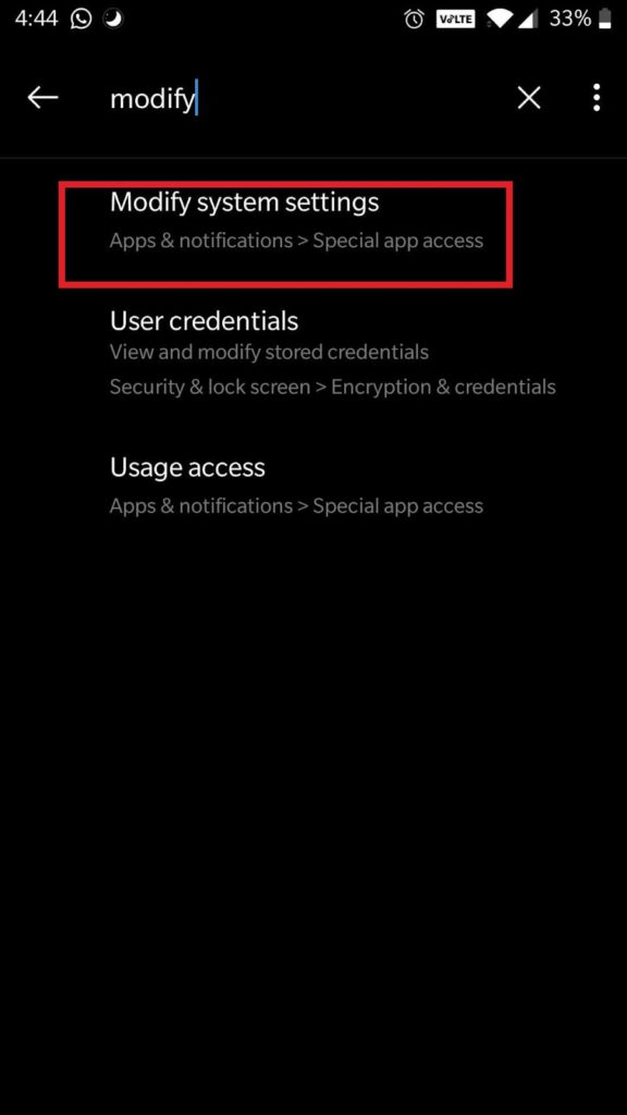 madify system setting