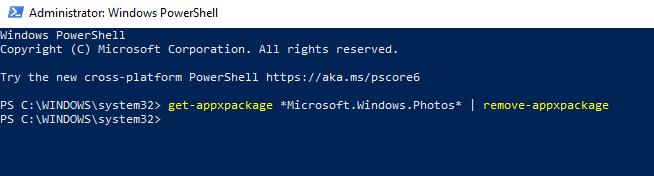 Administrative Windows PowerShell