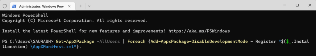 ExecutionPolicy Unrestricted