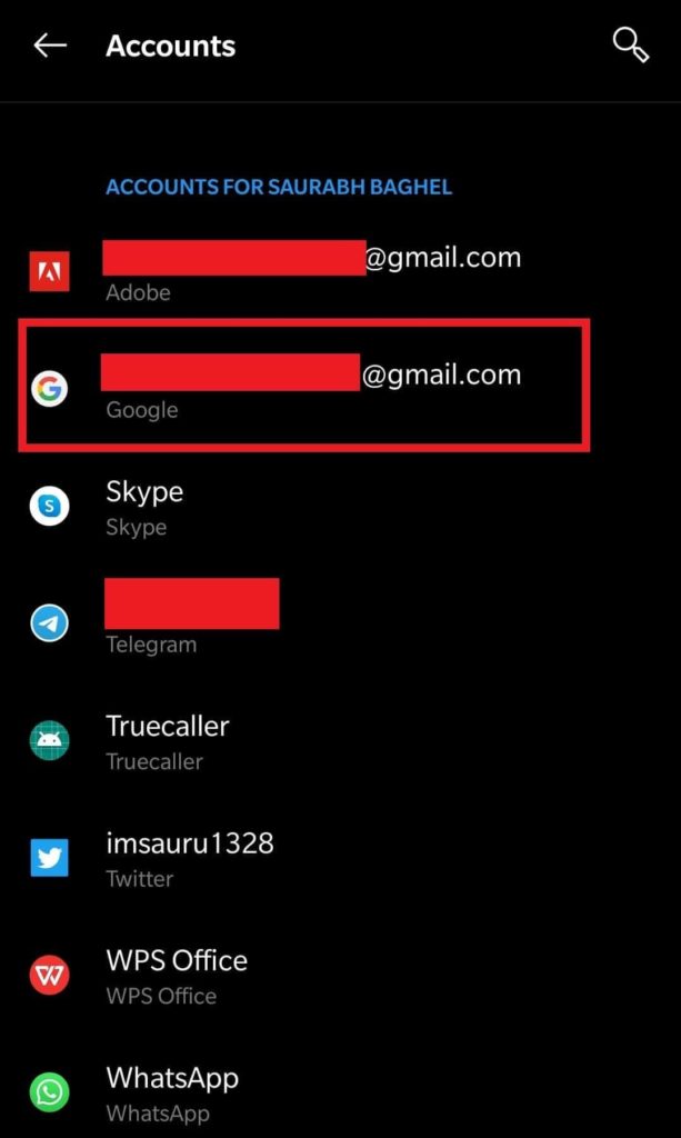 Google account