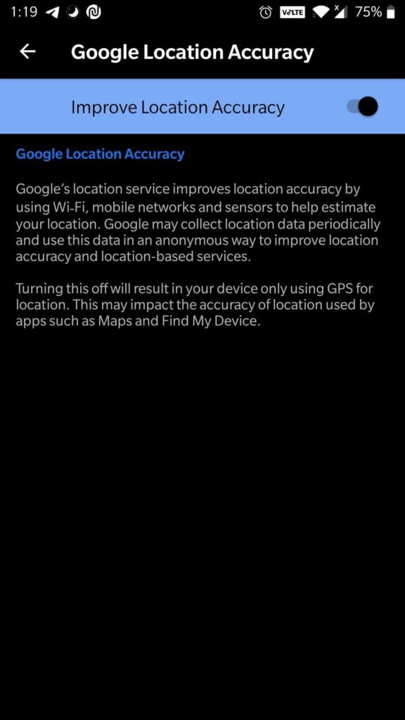 Improve Location Accuracy