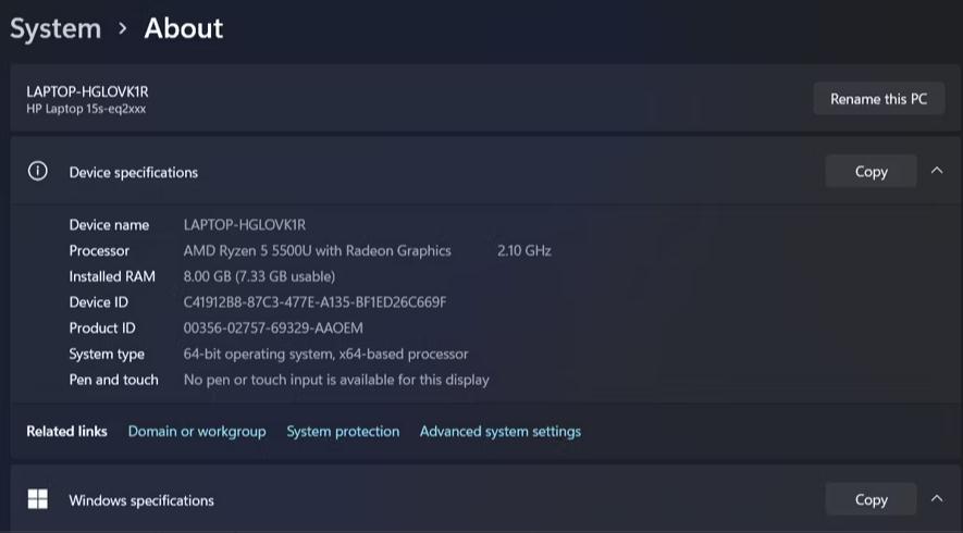 Inaccurate Display of System RAM