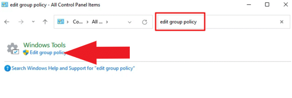 Local Group Policy Editor