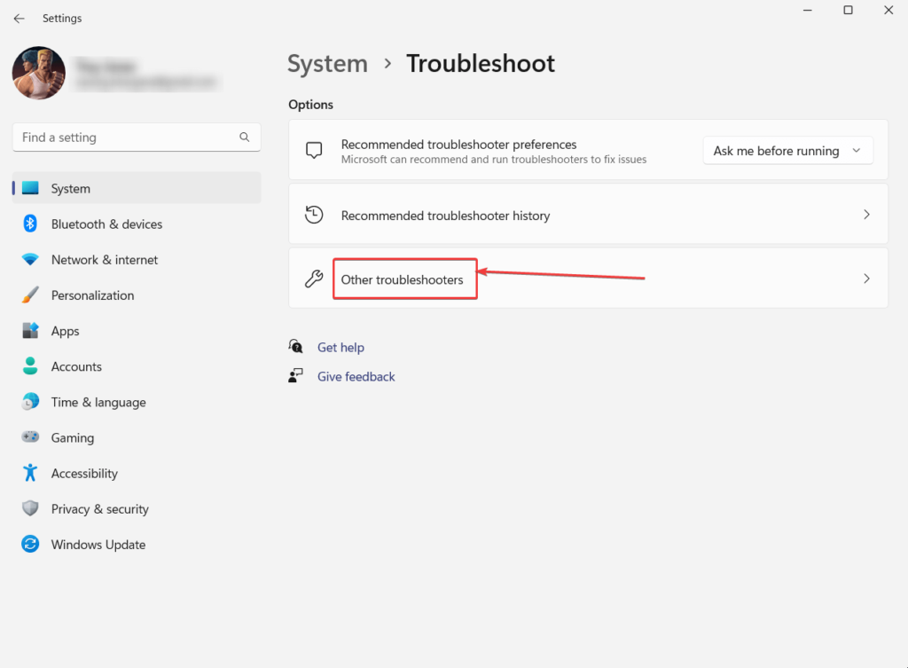 Other troubleshooters