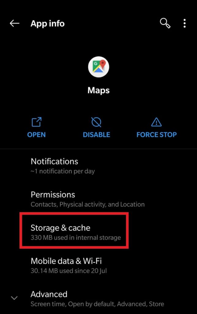 Storage and cache
