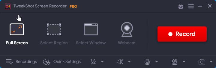 TSR recording options