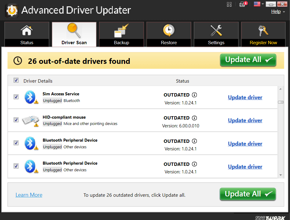 Update Bluetooth Device Driver