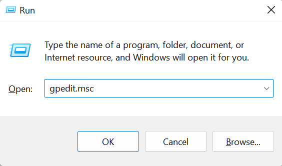 Using Run Dialog Box