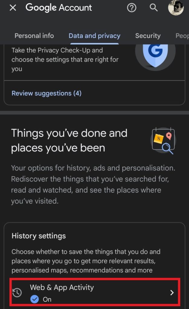 Web & App Activity
