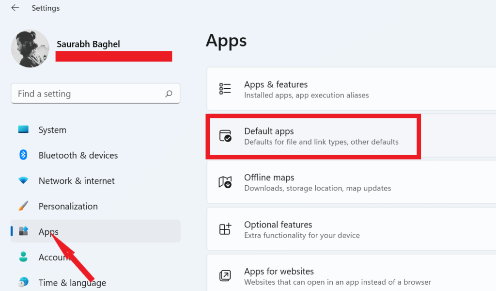 default apps