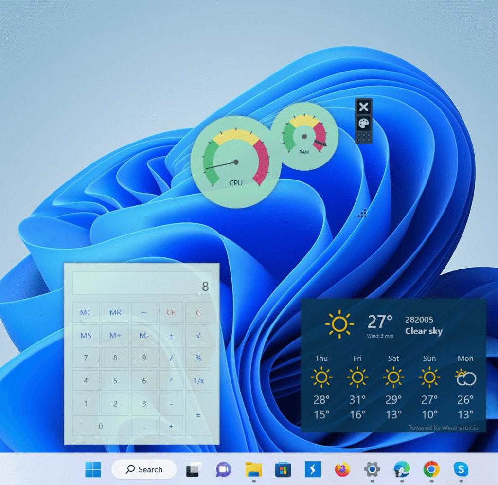 Add Desktop Widgets to Windows 11 PC