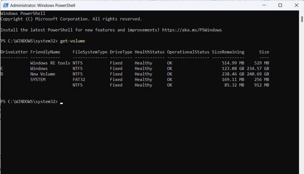 Administrative Power Shell