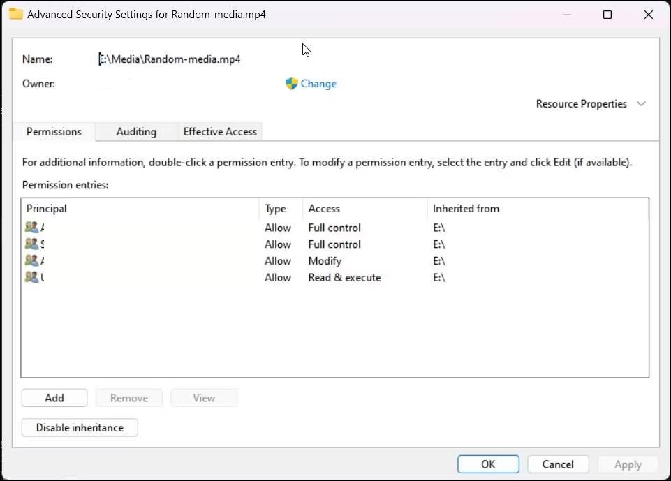 Advance setting