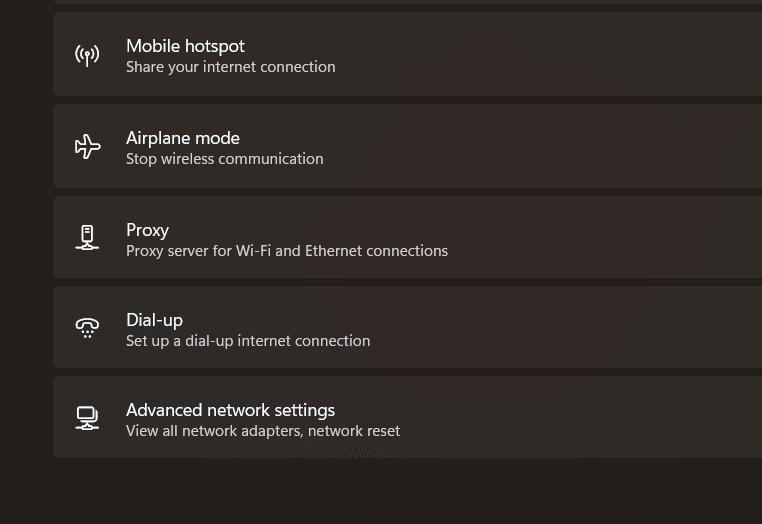 Advanced Network Settings (1)