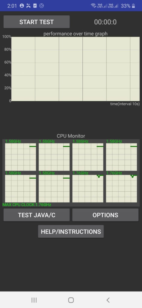 CPU Throttling Test