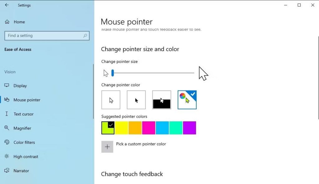 Change pointer color