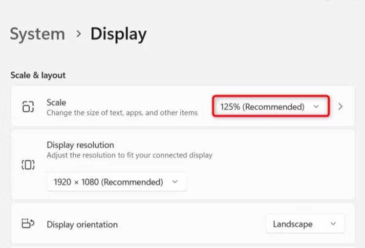 DPI settings