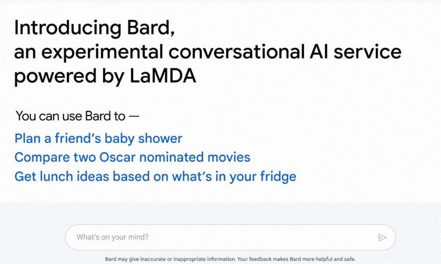 Google’s AI Bard