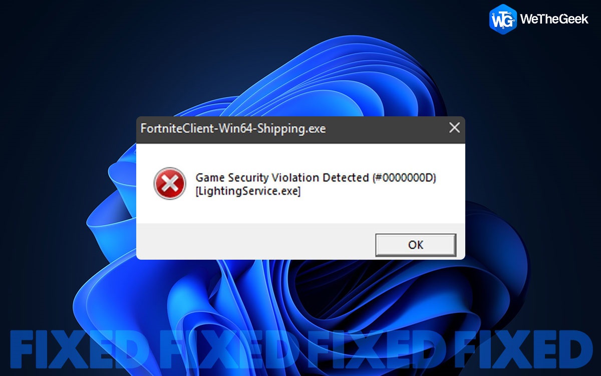 How To Fix Game Security Violation Detected on Windows