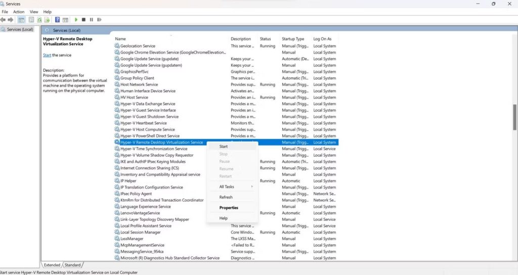 Machine Management service