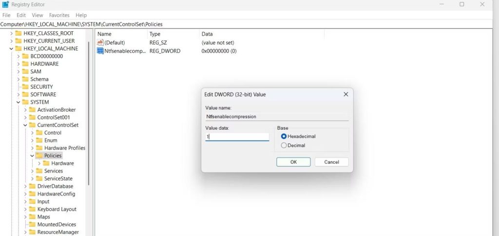 NTFS Enable Compression