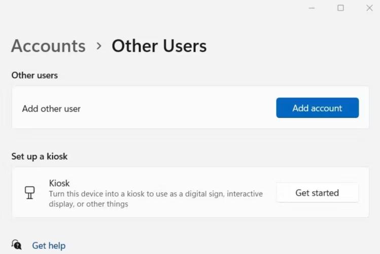 new user account