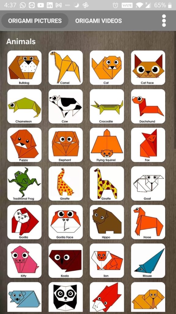 Android Origami app