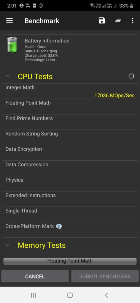 PassMark Performance Test