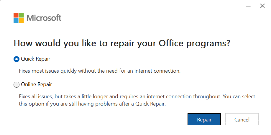 Quick Repair