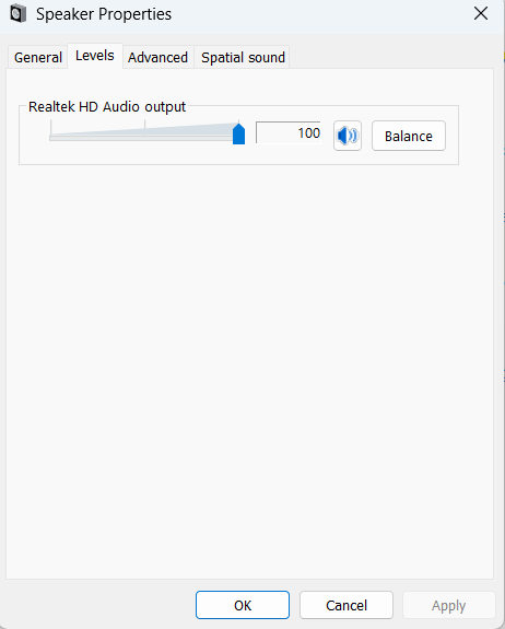 Raise the volume level