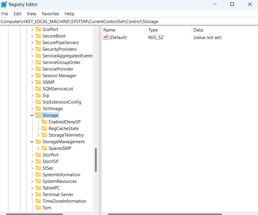Registry Editor