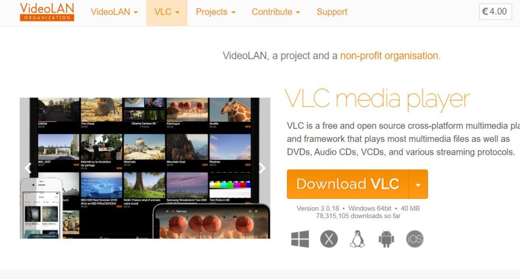 Reinstall VLC player