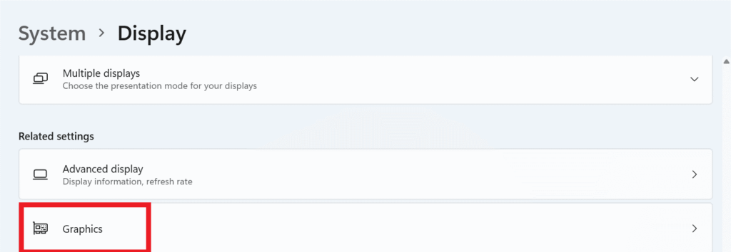 Related settings