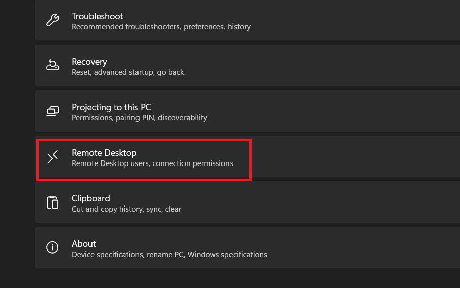 Remote Desktop