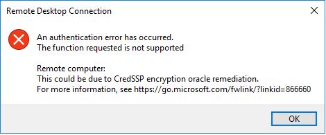 Remote Desktop connection