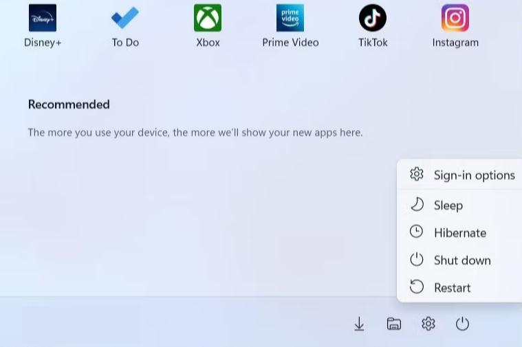 Restart Windows by Start Menu