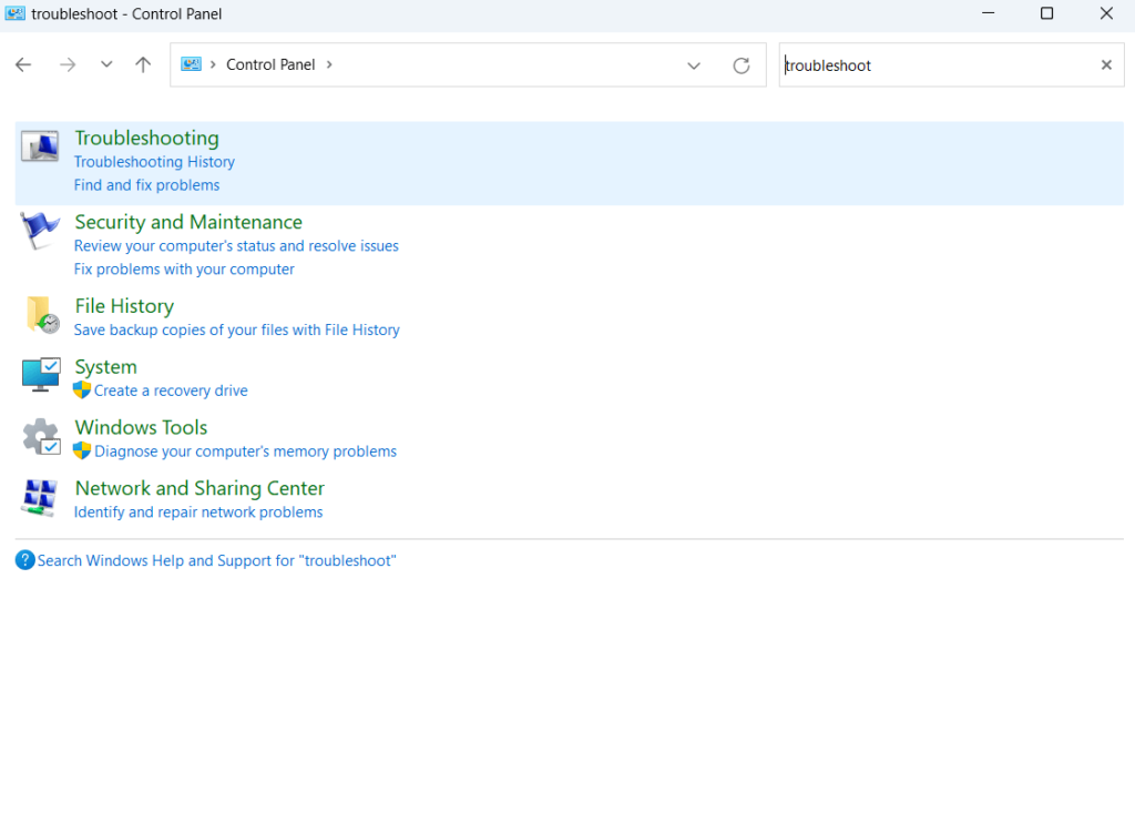 Run Windows Audio Troubleshooter