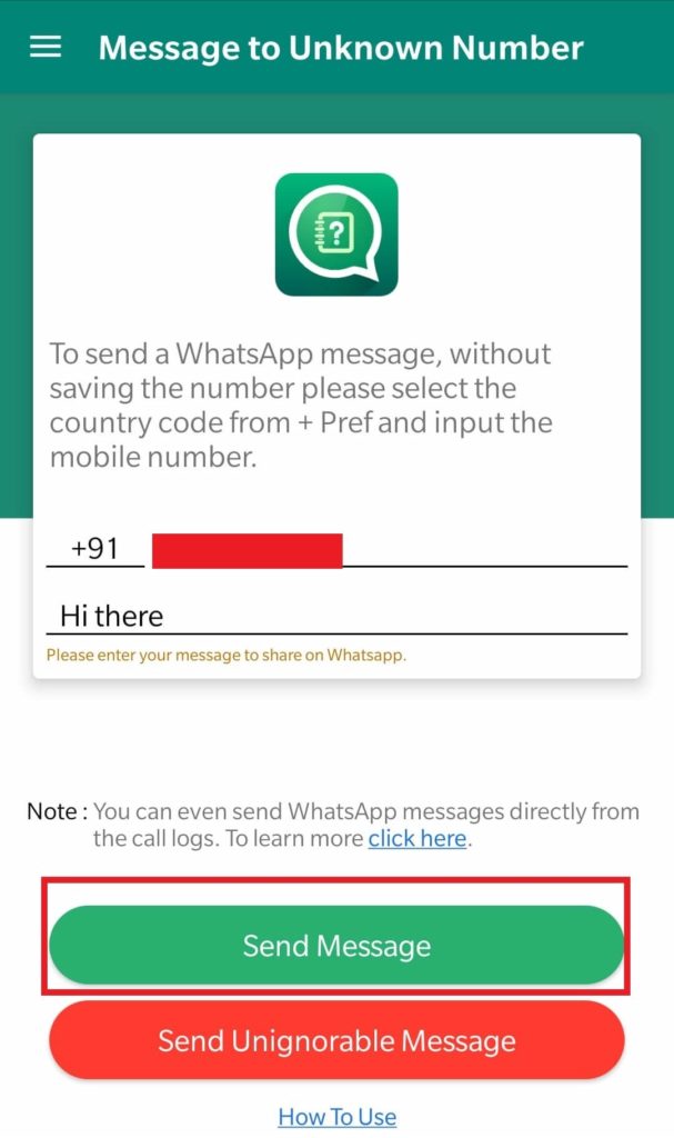 Send Message