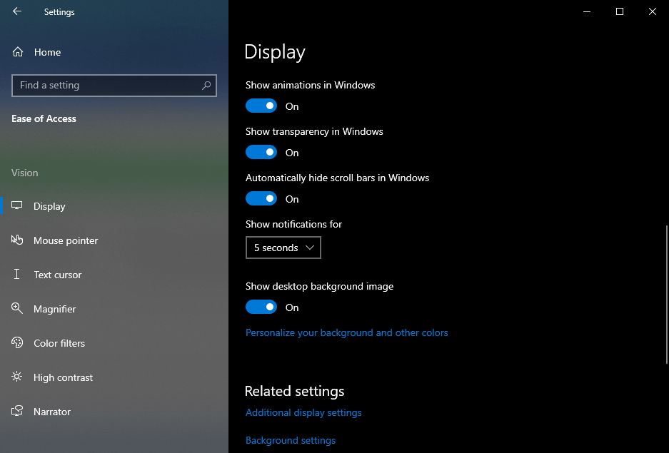 Show notifications