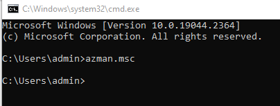 Use Command Prompt